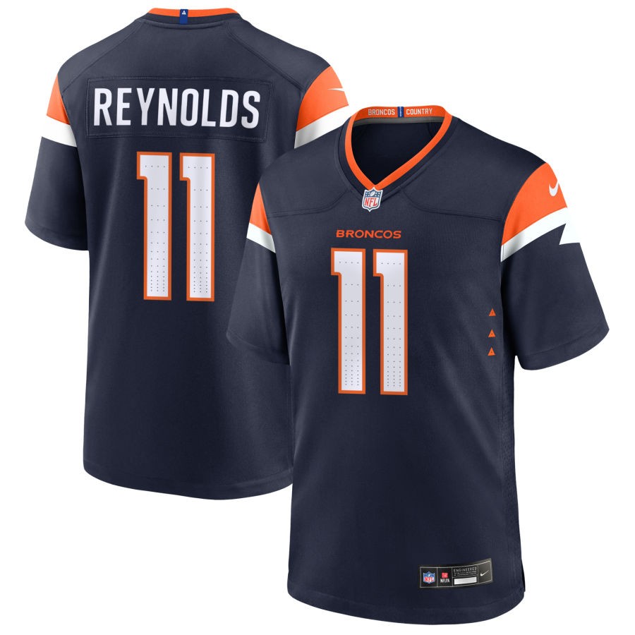 Josh Reynolds Men's Nike  Navy Denver Broncos Alternate Custom Game Jersey