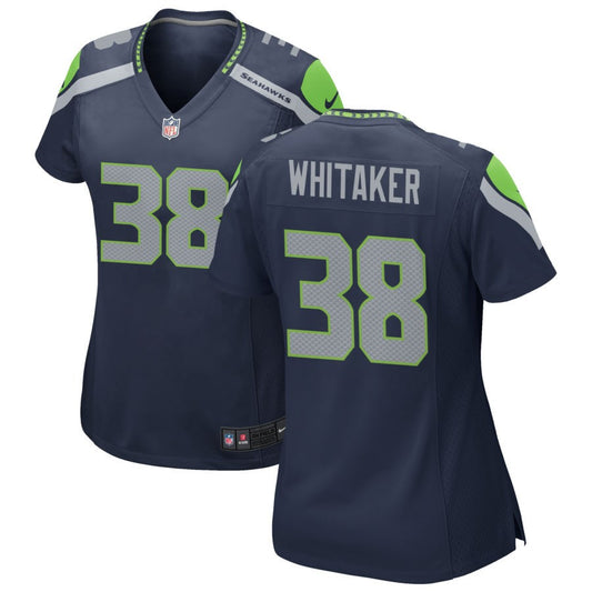 Andrew Whitaker Women's Nike College Navy Seattle Seahawks Custom Game Jersey
