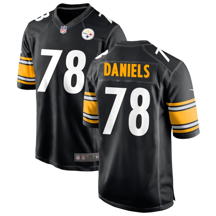 James Daniels Men's Nike Black Pittsburgh Steelers Custom Game Jersey