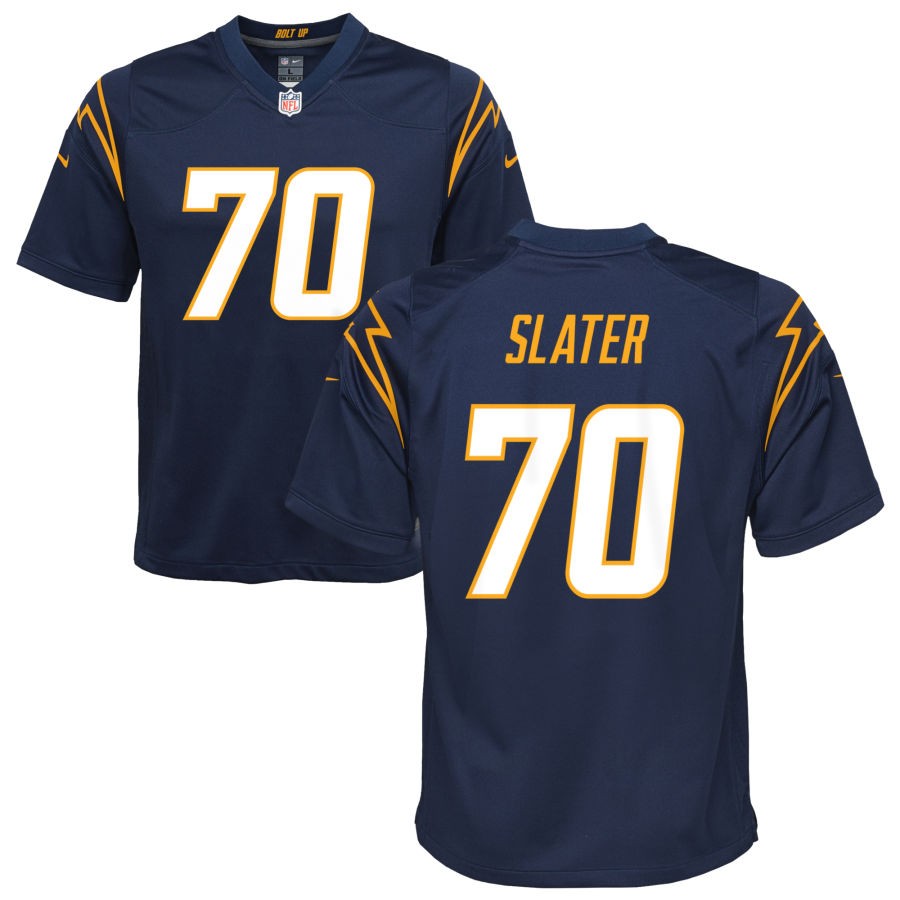 Rashawn Slater Youth Nike Navy Los Angeles Chargers Alternate Custom Game Jersey