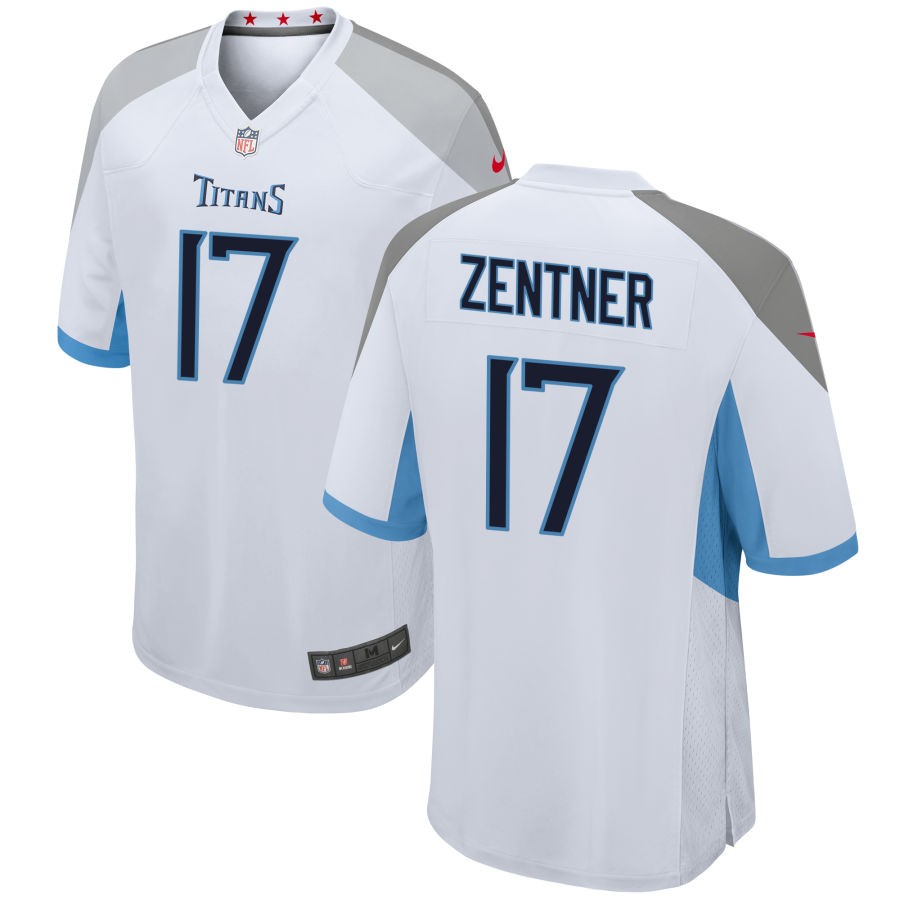 Ty Zentner Men's Nike White Tennessee Titans Custom Game Jersey