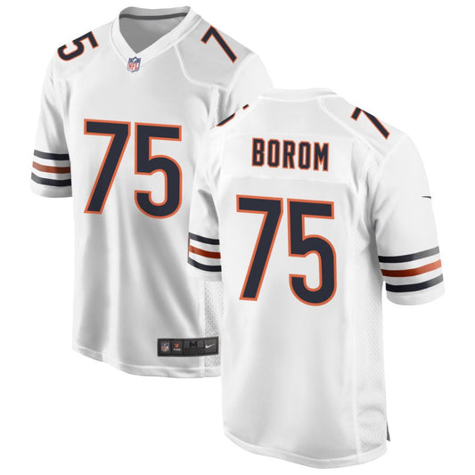 Larry Borom Men's Nike White Chicago Bears Custom Game Jersey