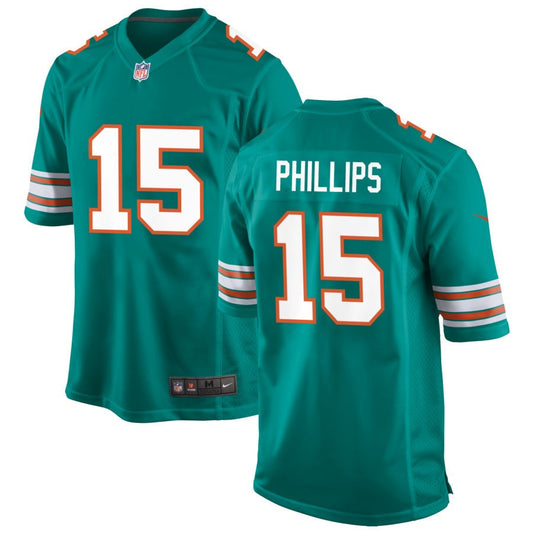 Jaelan Phillips Men's Nike Aqua Miami Dolphins Alternate Custom Game Jersey