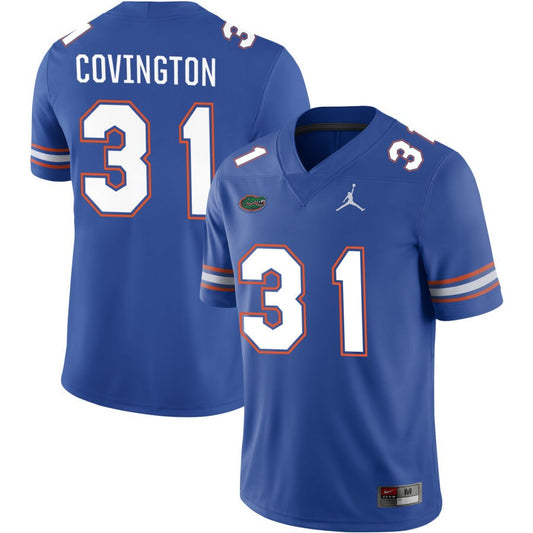 Ahman Covington Men's Jordan Brand Royal Florida Gators Pick-A-Player NIL Replica Football Jersey