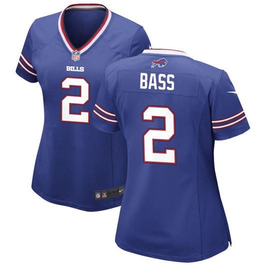 Tyler Bass Women's Nike Royal Buffalo Bills Custom Game Jersey