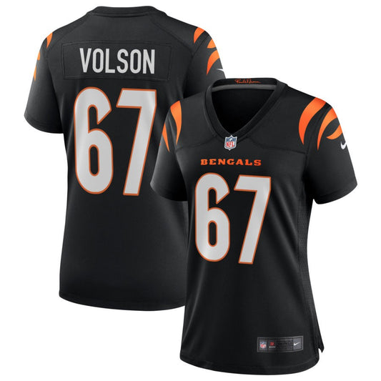 Cordell Volson Women's Nike Black Cincinnati Bengals Game Custom Jersey