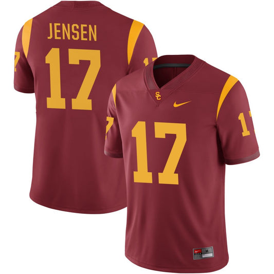 Jake Jensen Men's Nike Crimson USC Trojans Pick-A-Player NIL Replica Football Jersey