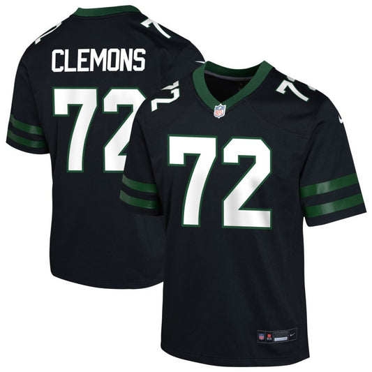 Micheal Clemons Youth Nike  Legacy Black New York Jets Alternate Custom Game Jersey