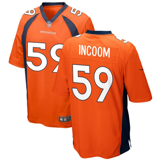 Thomas Incoom Men's Nike Orange Denver Broncos Custom Game Jersey