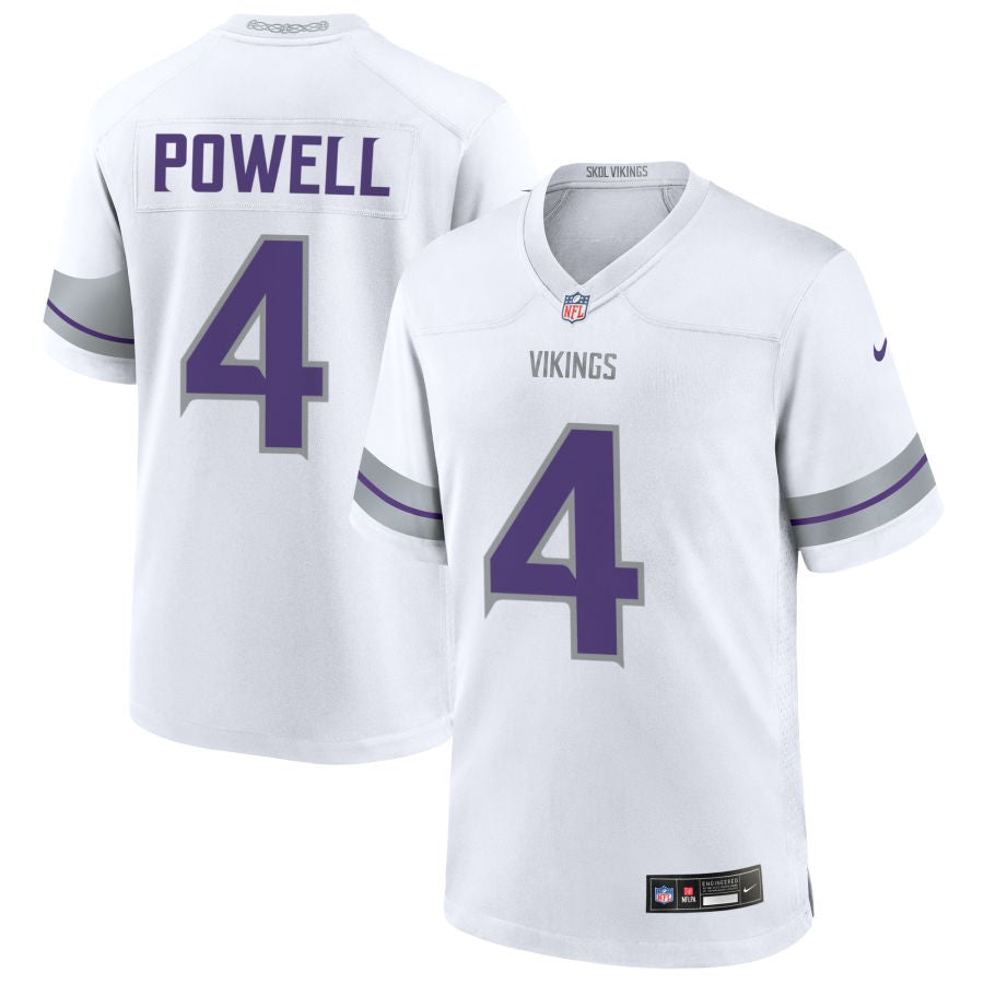 Brandon Powell Men's Nike White Minnesota Vikings Alternate Custom Game Jersey