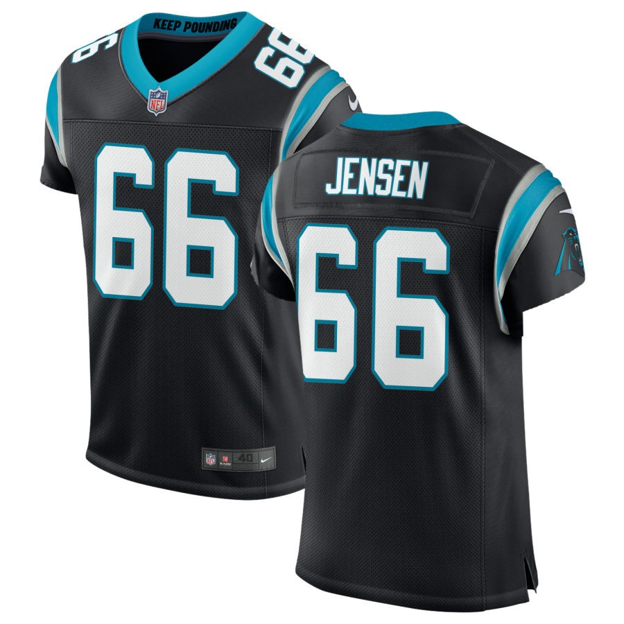 Nash Jensen Men's Nike Black Carolina Panthers Classic Custom Elite Jersey