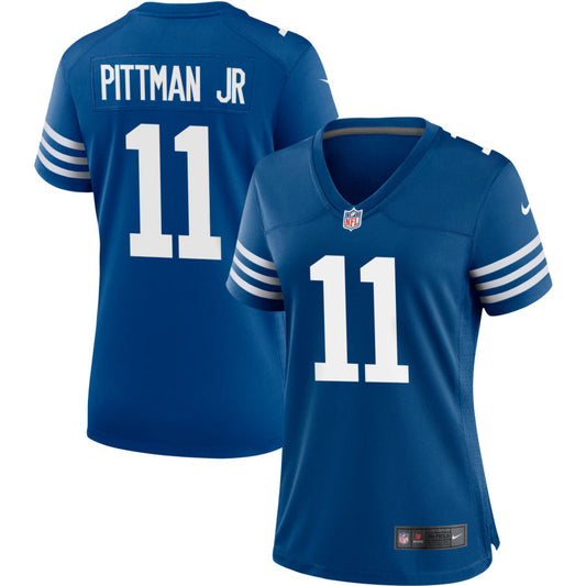 Michael Pittman Jr Women's Nike Royal Indianapolis Colts Alternate Custom Jersey