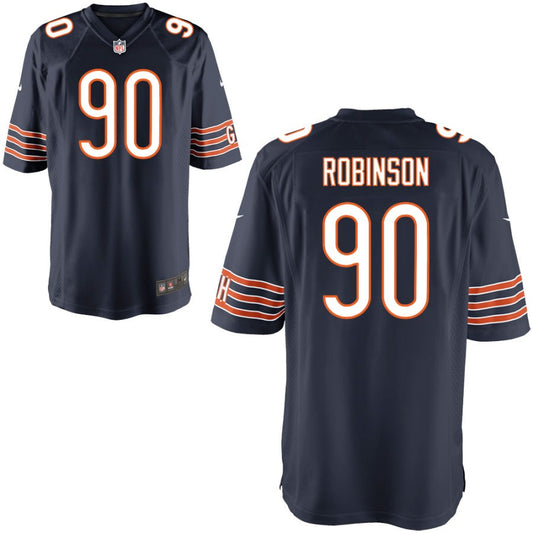 Dominique Robinson Youth Nike Navy Chicago Bears Custom Game Jersey