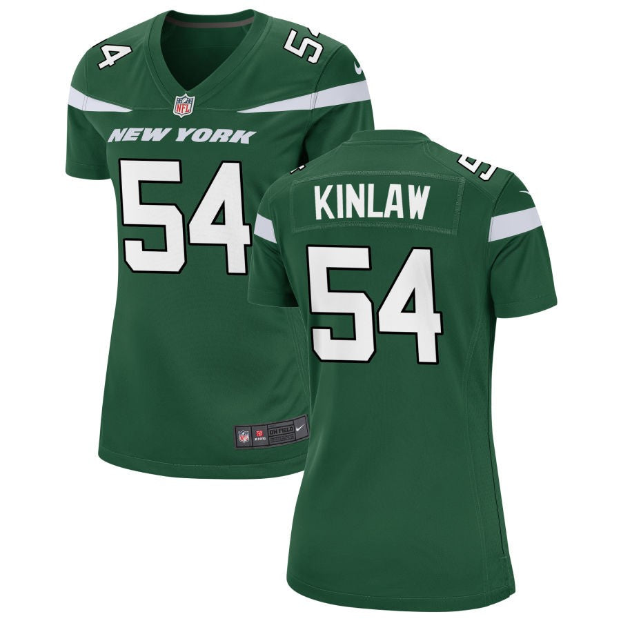 Javon Kinlaw Women's Nike Gotham Green New York Jets Custom Game Jersey