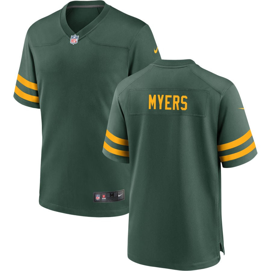 Josh Myers Men's Nike Green Green Bay Packers Alternate Custom Jersey