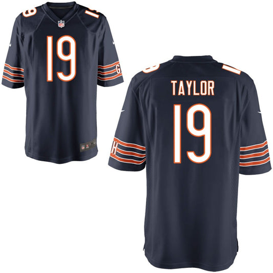 Tory Taylor Youth Nike Navy Chicago Bears Custom Game Jersey