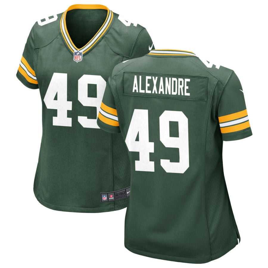 Deslin Alexandre Women's Nike Green Green Bay Packers Custom Game Jersey