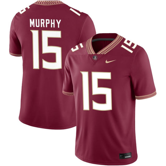 Na'Shawn Murphy Men's Nike Garnet Florida State Seminoles 2023 Pick-A-Player NIL Football Game Jersey