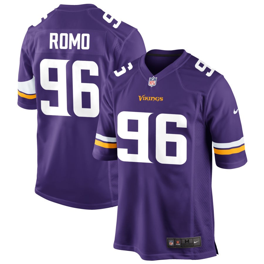 John Parker Romo Men's Nike Purple Minnesota Vikings Custom Game Jersey