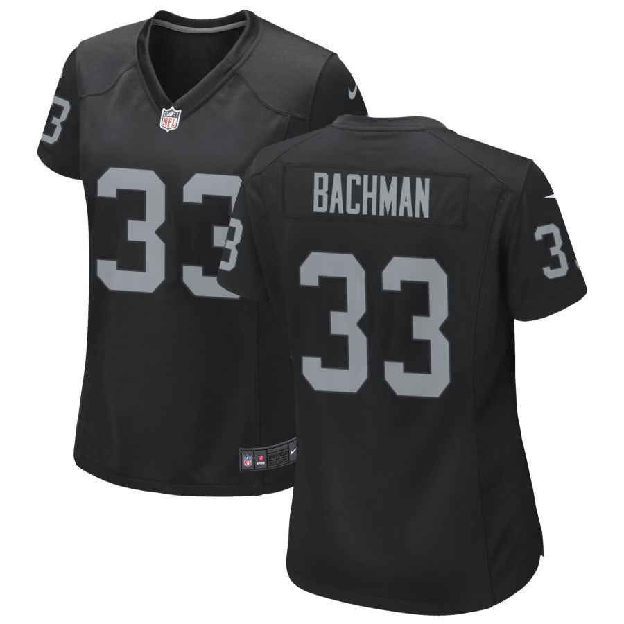 Alex Bachman Women's Nike Black Las Vegas Raiders Custom Game Jersey