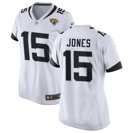 Tim Jones Women's Nike White Jacksonville Jaguars Custom Game Jersey