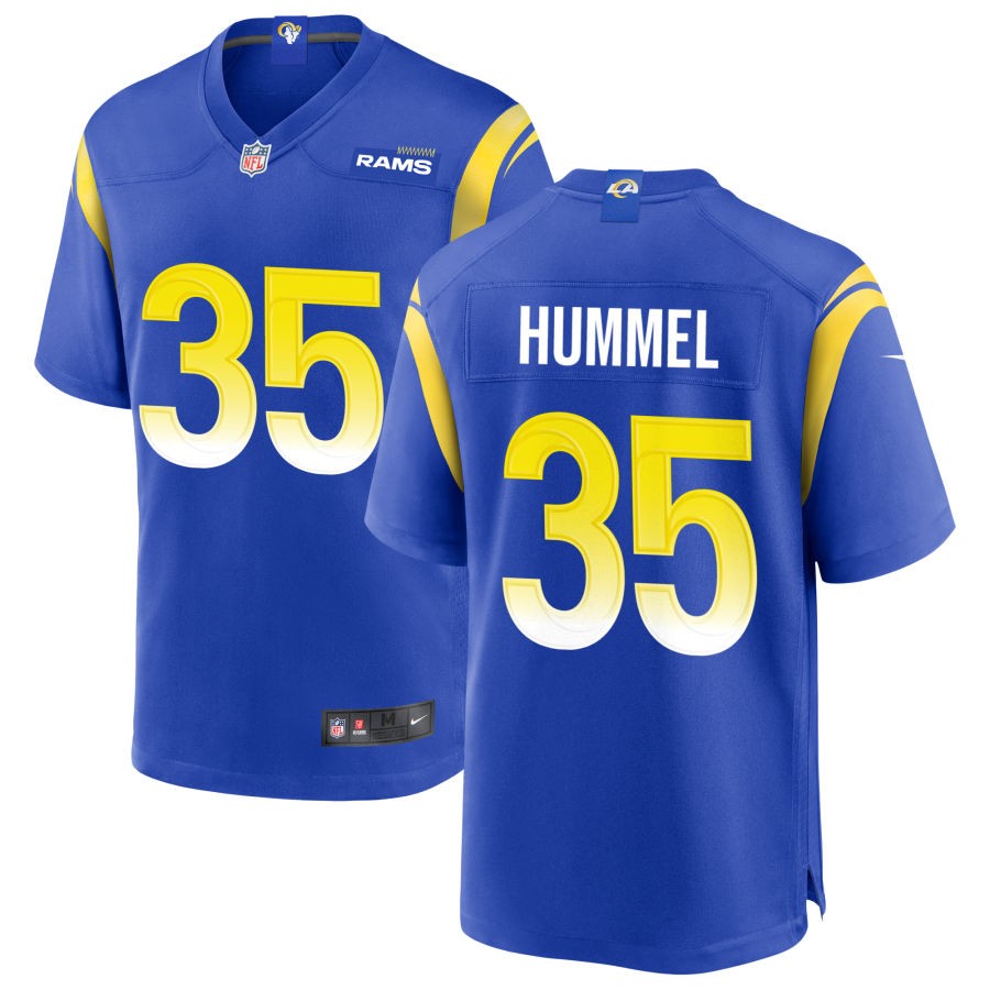 Jacob Hummel Men's Nike Royal Los Angeles Rams Custom Game Jersey
