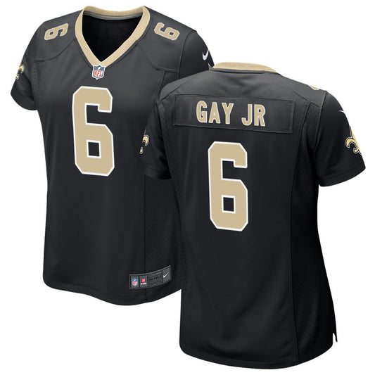 Willie Gay Jr Women's Nike Black New Orleans Saints Custom Game Jersey