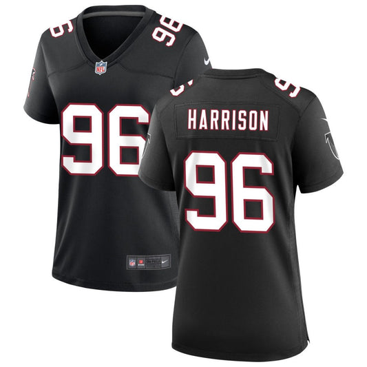 Zach Harrison Women's Nike Black Atlanta Falcons Throwback Custom Game Jersey