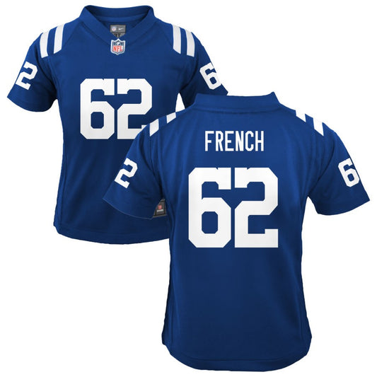 Wesley French Youth Nike Indianapolis Colts Royal Custom Game Jersey