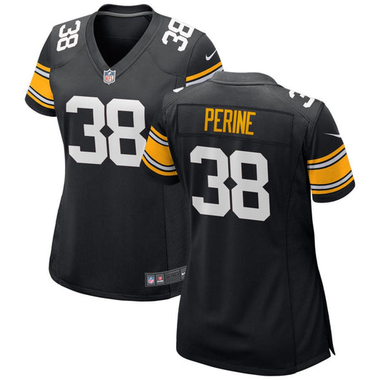 La'Mical Perine Women's Nike Black Pittsburgh Steelers Alternate Custom Game Jersey