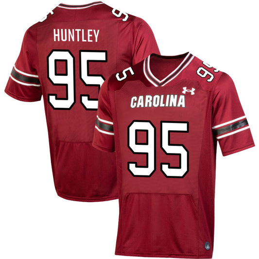 Alex Huntley Men's Under Armour  Garnet South Carolina Gamecocks NIL Pick-A-Player Replica Football Jersey