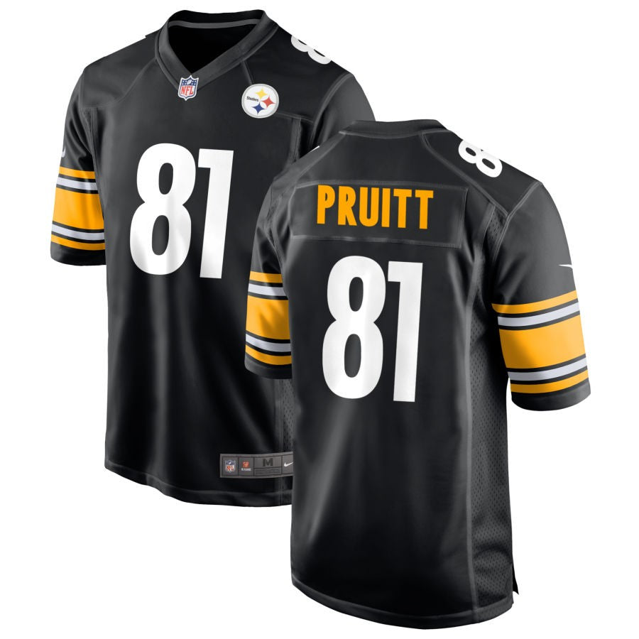 MyCole Pruitt Men's Nike Black Pittsburgh Steelers Custom Game Jersey