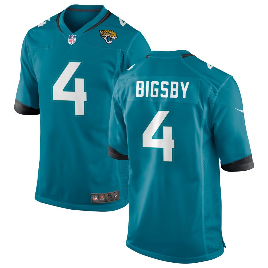 Tank Bigsby Men's Nike Teal Jacksonville Jaguars Alternate Custom Game Jersey