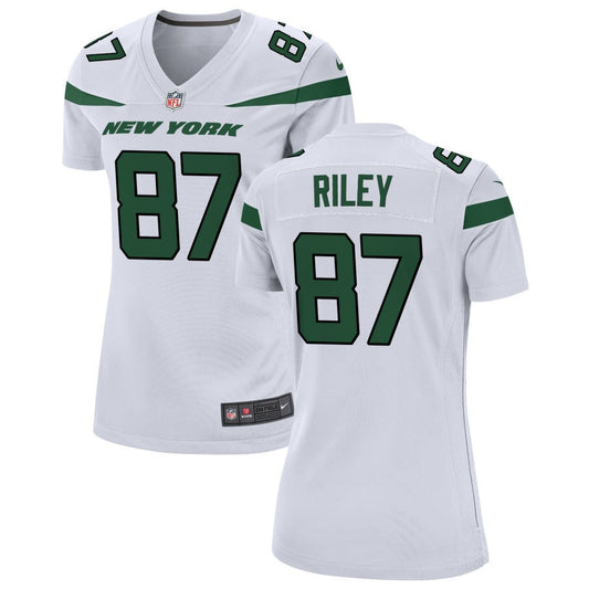 Marcus Riley Women's Nike White New York Jets Custom Game Jersey