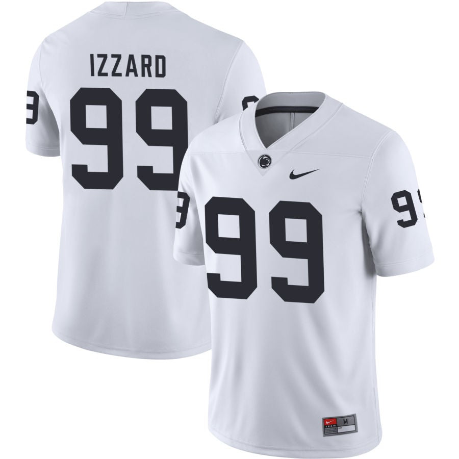 Coziah Izzard Men's Nike White Penn State Nittany Lions Pick-A-Player NIL Replica Football Jersey