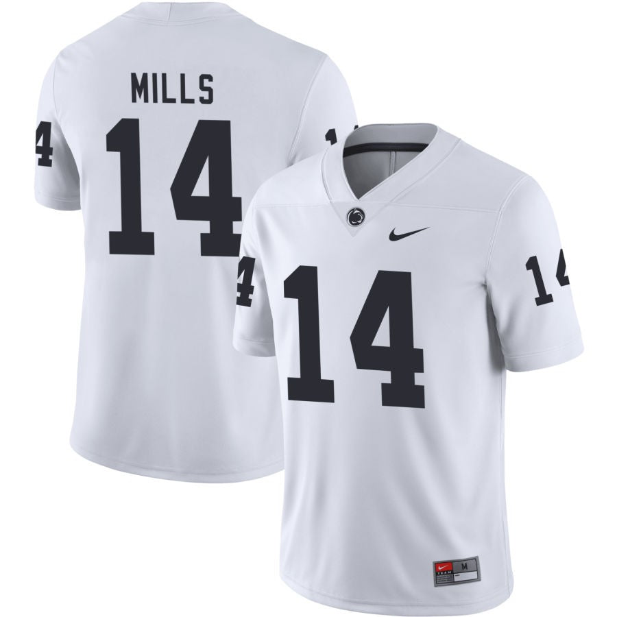 Tyrece Mills Men's Nike White Penn State Nittany Lions Pick-A-Player NIL Replica Football Jersey