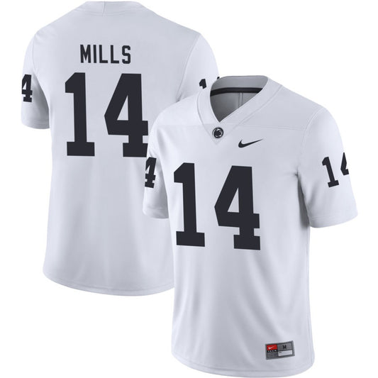 Tyrece Mills Men's Nike White Penn State Nittany Lions Pick-A-Player NIL Replica Football Jersey