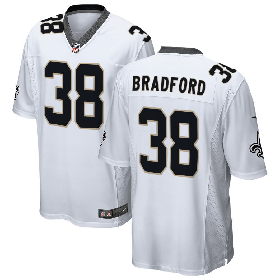 Millard Bradford Men's Nike White New Orleans Saints 2018 Custom Game Jersey