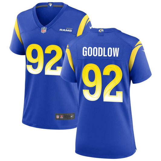 Anthony Goodlow Women's Nike Los Angeles Rams Royal Custom Game Jersey