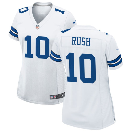 Cooper Rush Women's Nike White Dallas Cowboys Custom Game Jersey