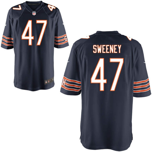 Tommy Sweeney Youth Nike Navy Chicago Bears Custom Game Jersey