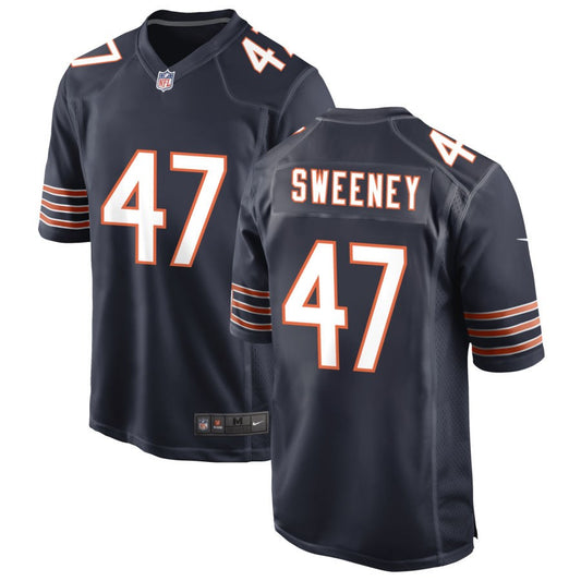 Tommy Sweeney Men's Nike Navy Chicago Bears Custom Game Jersey