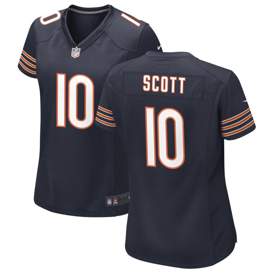 Tyler Scott Women's Nike Navy Chicago Bears Custom Game Jersey