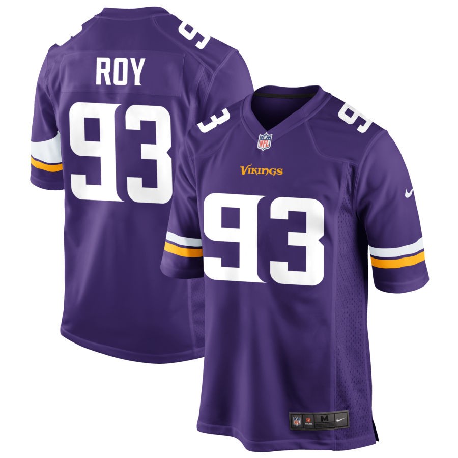 Jaquelin Roy Men's Nike Purple Minnesota Vikings Custom Game Jersey