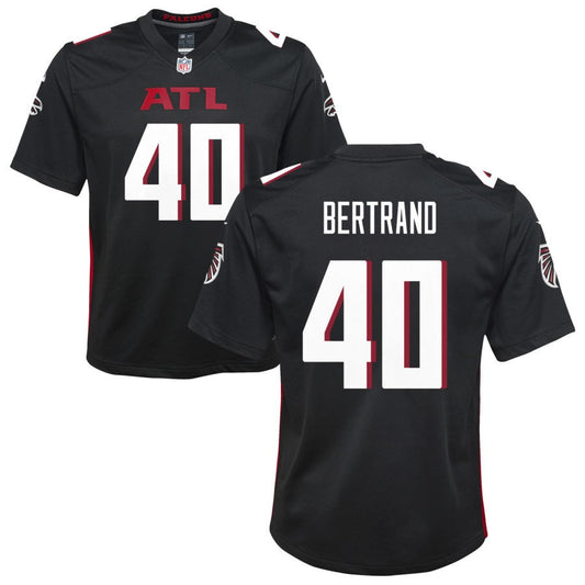 JD Bertrand Youth Nike Black Atlanta Falcons Custom Game Jersey