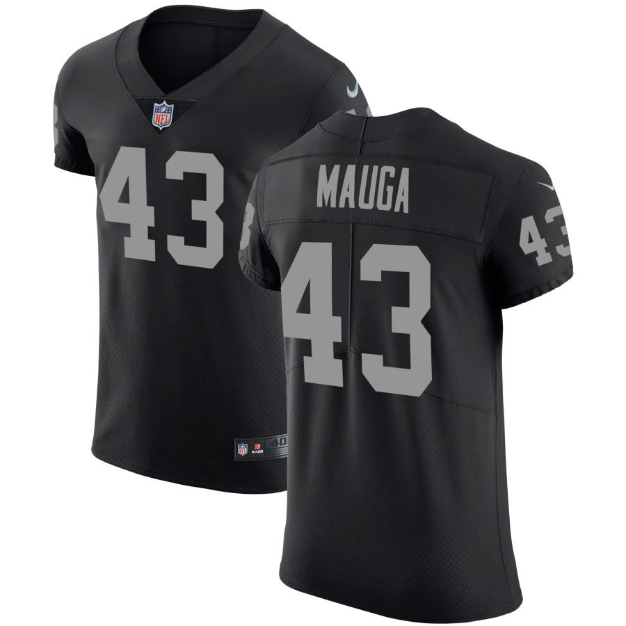 Kana'i Mauga Men's Nike Black Las Vegas Raiders Vapor Untouchable Custom Elite Jersey