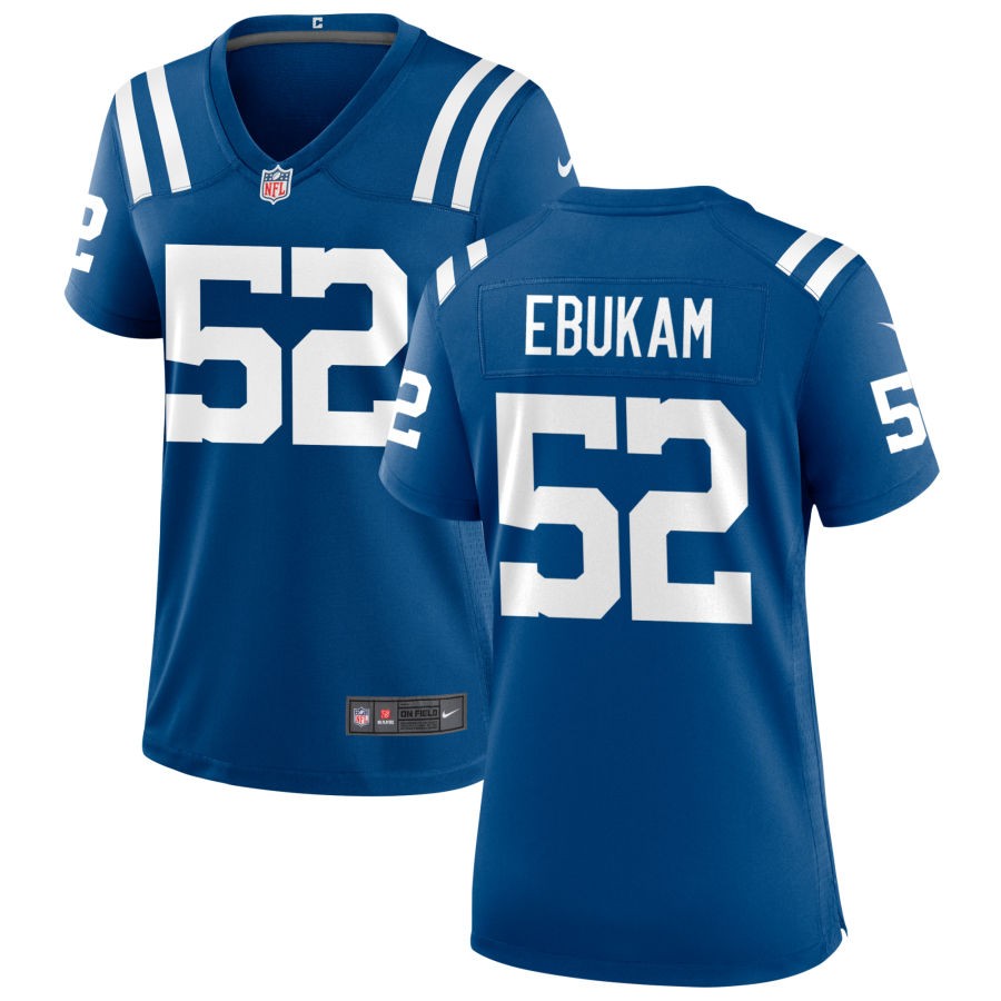 Samson Ebukam Women's Nike Indianapolis Colts Royal Custom Game Jersey