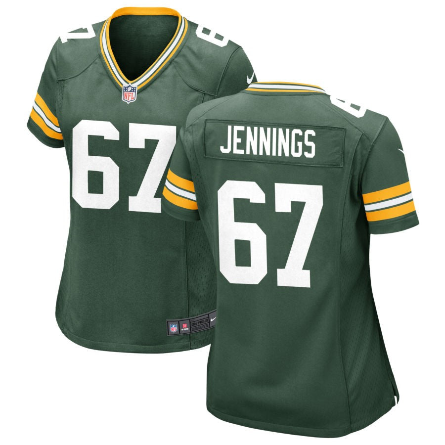 Donovan Jennings Women's Nike Green Green Bay Packers Custom Game Jersey