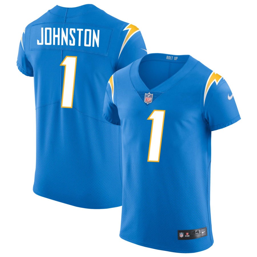 Quentin Johnston Men's Nike Powder Blue Los Angeles Chargers Vapor Elite Custom Jersey