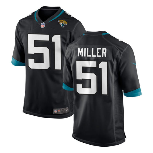 Ventrell Miller Youth Nike Black Jacksonville Jaguars Custom Team Color Game Jersey